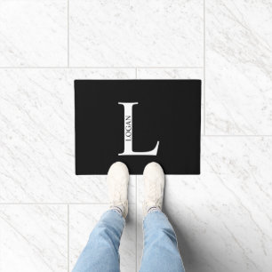 Paillasson Monogramme personnalisé et porte de nom