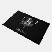 Paillasson Monogramme personnalisé initial (Incliné)
