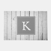 Paillasson Monogramme rustique gris mat (Devant)