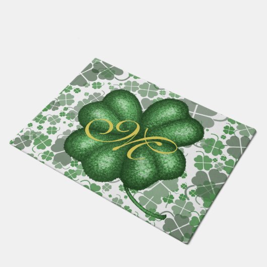 Paillasson Monogramme Shamrock (Incliné)