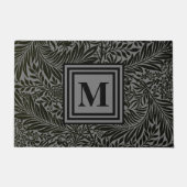 Paillasson Monogramme sobre gris et noir élégant (Devant)