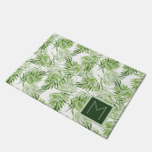 Paillasson Monogramme vert des palmettes | (Incliné)
