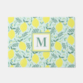 Paillasson Monographie motif de monogramme de citron (Devant)