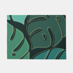 Paillasson Monstère géante verte design feuille