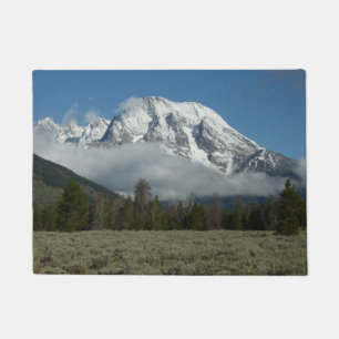 Paillasson Mont Moran et nuages à Grand Teton