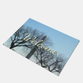 Paillasson Monument de Washington dans le paysage d'hiver I (Incliné)