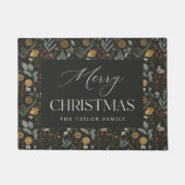 Paillasson Moody Botanical Fêtes de Noël personnalisées (Devant)