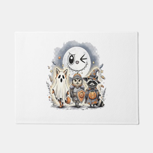 Paillasson Moon Knight Raccoon Halloween (Devant)