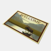 Paillasson Moose d'après-midi - Bienvenue (Incliné)