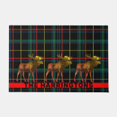 Paillasson Moose Plaid Rustique (Devant)