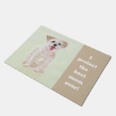 Paillasson Morkie Funny Garde Chien gros mat de porte (Incliné)
