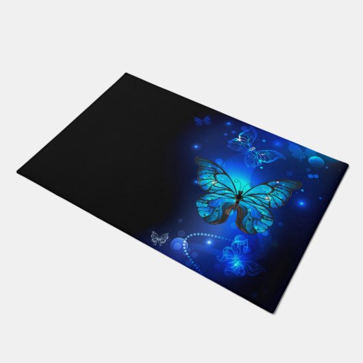 Paillasson Morpho Butterfly in the Dark Background (Incliné)