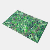 Paillasson Mosaic in greenish triangles with gradient tones t (Incliné)