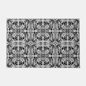 Paillasson Mosaic Marocain Carreaux Motif en noir et blanc (Devant)