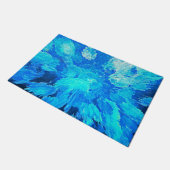 Paillasson mosaïque Abstraite, moderne, turquoise (Incliné)