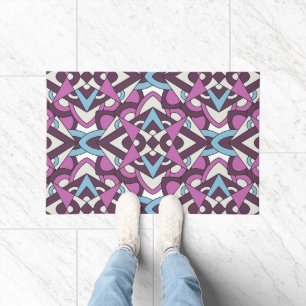 Paillasson Mosaïque Géométrique Moderne – Motif de Couleur Ab