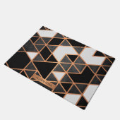 Paillasson Mosaïque noire blanche et dorée (Incliné)