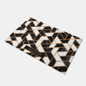 Paillasson Mosaïque noire et Marbre blanc (Incliné)