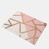 Paillasson Mosaïque rose d'or (Incliné)