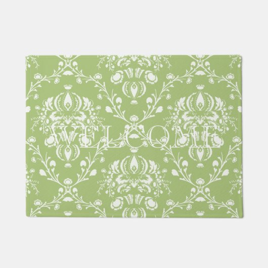 Paillasson Moss Green Damask (Devant)