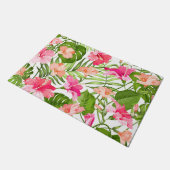 Paillasson Motif à hibiscus palm monstère tropicale (Incliné)