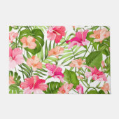 Paillasson Motif à hibiscus palm monstère tropicale (Devant)