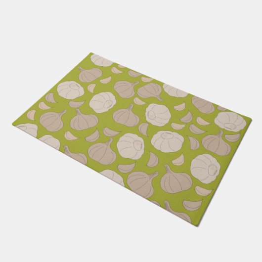 Paillasson Motif à l'ail - Cloches et ampoules à l'ail (Incliné)