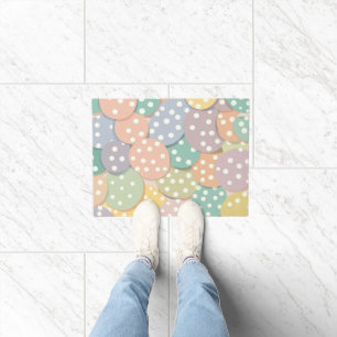 Paillasson Motif à points Polka sans couleur pastel