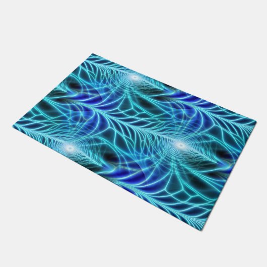 Paillasson Motif à répétition électrique bleu brillant (Incliné)