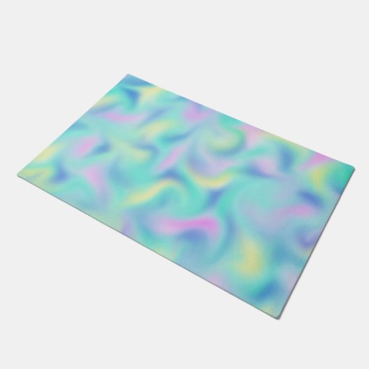 Paillasson Motif Abstrait Blurred Pretty Pastel Swirls (Incliné)