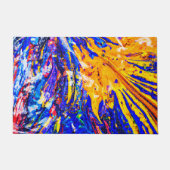 Paillasson Motif Abstrait coloré (Devant)