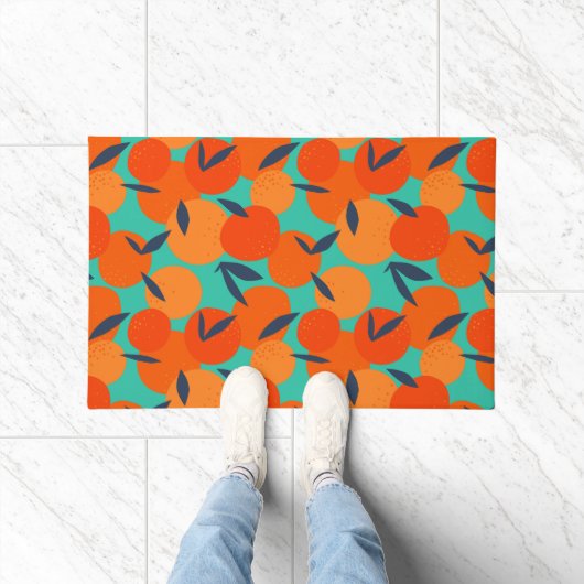 Paillasson Motif Abstrait de fruits orange (Intérieur)