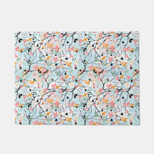 Paillasson motif Abstrait, motif d'automne (Devant)