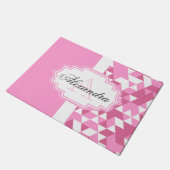 Paillasson Motif Abstrait rose (Incliné)
