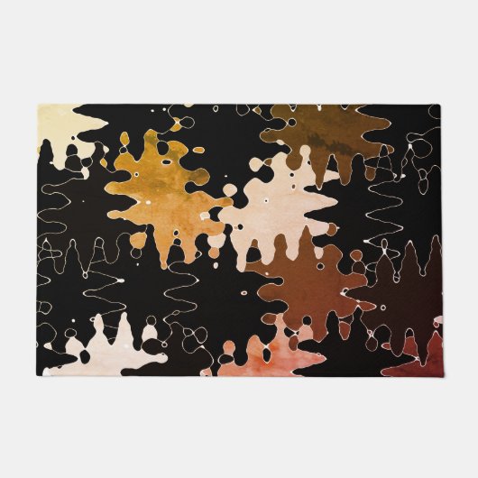 Paillasson Motif Abstrait Rustique COOL (Devant)