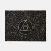 Paillasson Motif alchimique 1 du symbole en pierre du (Devant)