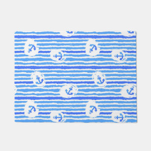 Paillasson Motif Ancre d'aquarelle 1