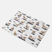 Paillasson Motif Basset Hound (Incliné)