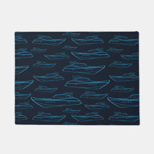 Paillasson Motif bleu de yacht