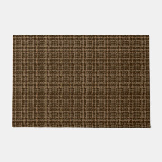 Paillasson Motif Brown de Houndstooth Coche de verre (Devant)