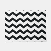 Paillasson Motif Chevron noir et blanc (Devant)