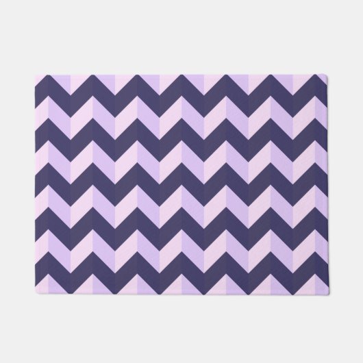 Paillasson Motif Chevron Violet (Devant)