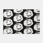 Paillasson Motif Citrouille éffrayant | Bonne Halloween (Devant)