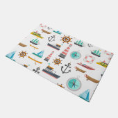 Paillasson Motif coloré à thème nautique (Incliné)