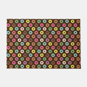 Paillasson Motif coloré de beigne au chocolat