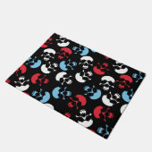 Paillasson Motif crâne multicolore (Incliné)