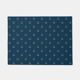 Paillasson Motif d'Ancre d'or de la Marine