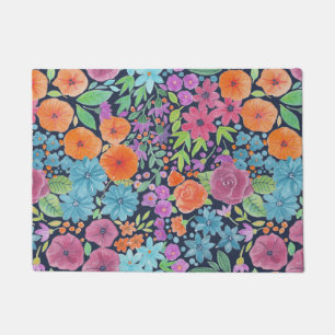 Paillasson Motif d'aquarelle florale