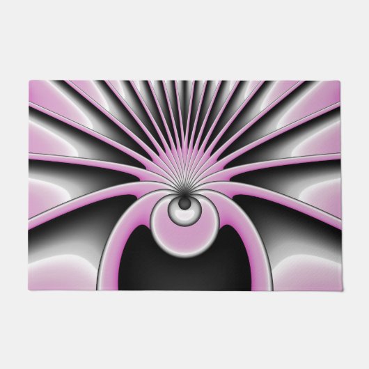 Paillasson Motif d'art fractal Abstrait moderne (Devant)
