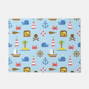 Paillasson Motif d'art maritime Pixel